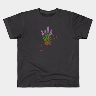 Bouquet of sage flowers with ribbon Kids T-Shirt